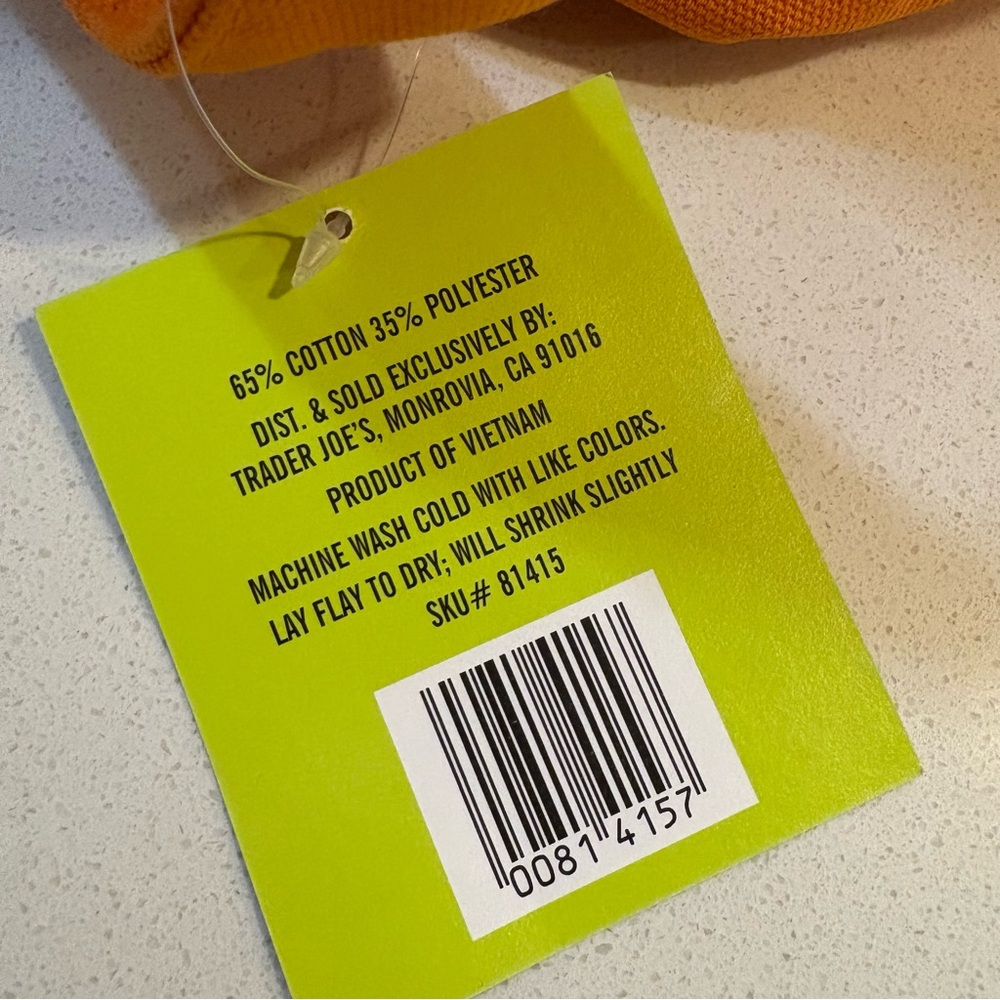 Trader Joe's Orange Tote Bag - Picture 10 of 10
